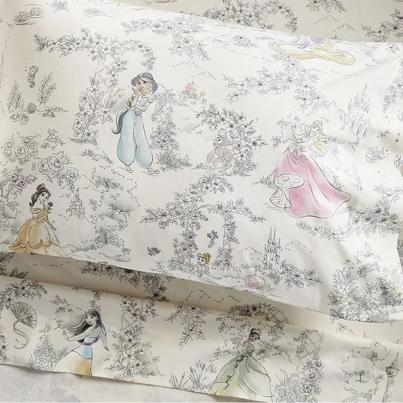 Pottery Barn Kids Organic Disney Princess Sheet Set (Twin) - Picture 3 of 4
